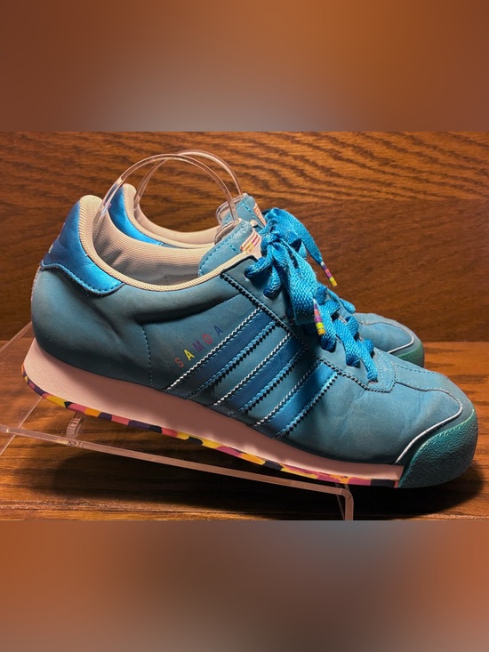 adidas Originals Shoes - Adidas Originals Samoa Rainbow Sole Sneakers Blue Women’s Size 9 Style G99508
